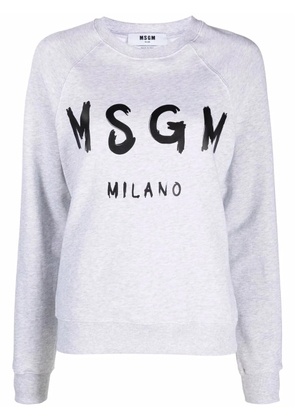 MSGM logo print sweatshirt - Grey