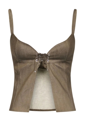 Ludovic de Saint Sernin cotton top - Brown