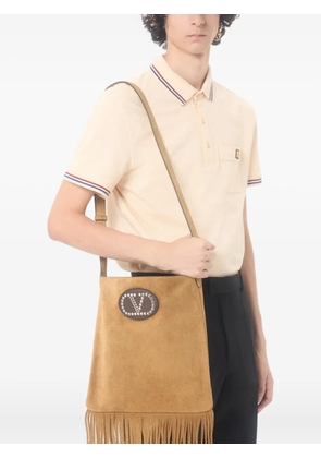 Valentino Garavani V-logo short-sleeves polo shirt - Neutrals