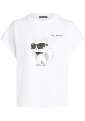 Karl Lagerfeld Ikon Choupette oversized t-shirt - White