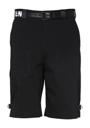 Alexander McQueen belted shorts - Black