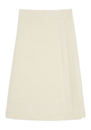 Jil Sander wrap midi skirt - Neutrals