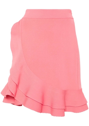 Alexander McQueen ruffled asymmetric skirt - Pink