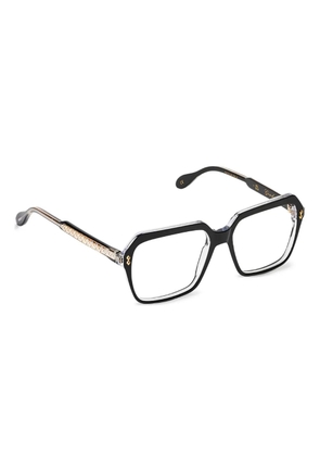 Kador glamour geometric-frame glasses - Black