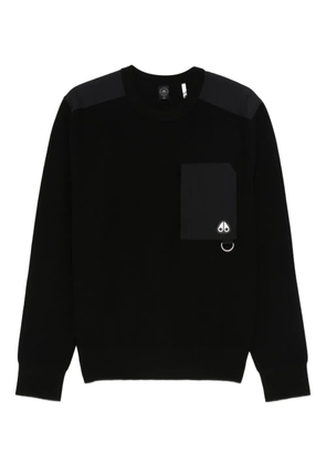 Moose Knuckles patch-pocket sweater - Black