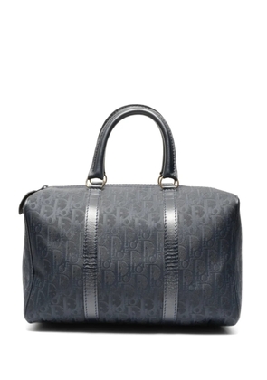 Christian Dior Pre-Owned 1990s Boston trotter-pattern tote bag - Blue