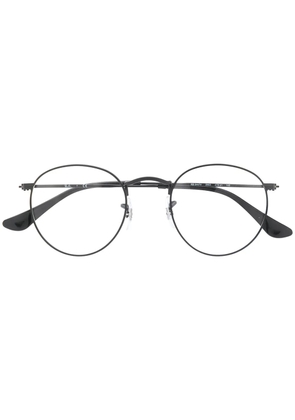 Ray-Ban round-frame matter glasses - Black