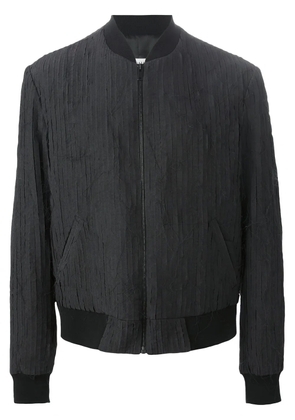 Maison Margiela striped panel bomber jacket - Black