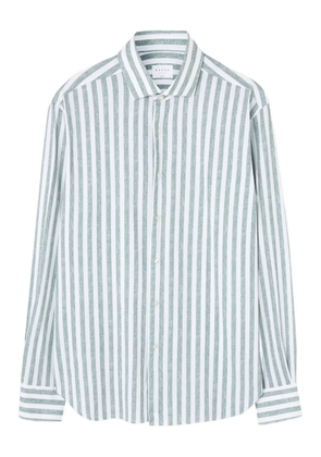 Xacus striped cotton shirt - Green