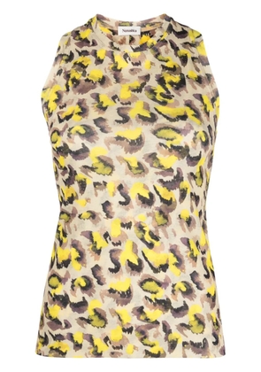 Nanushka Safea leopard-print tank top - Neutrals