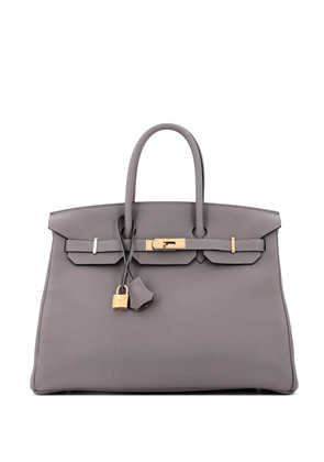 Hermès Pre-Owned Birkin Handbag Grey Togo with Gold Hardware 35 tote bag