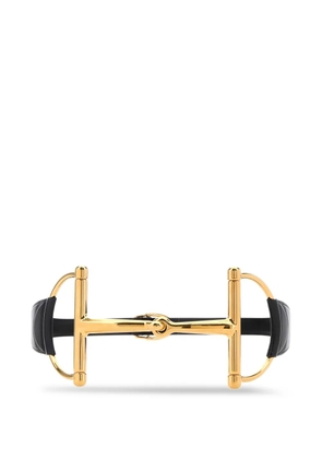 Gucci Horsebit-detail leather belt - Gold