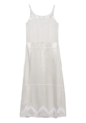 Prada embroidered midi dress - White
