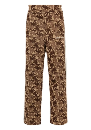 Palm Angels Camo logo-embroidered track pants - Brown