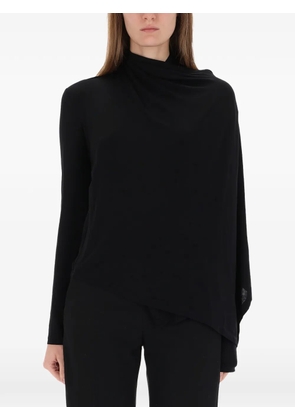Helmut Lang draped blouse - Black