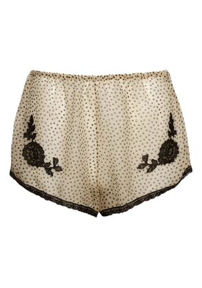 Valentino Garavani silk mini shorts - Neutrals