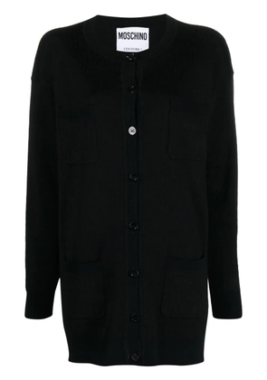 Moschino monogram-jacquard cardigan - Black