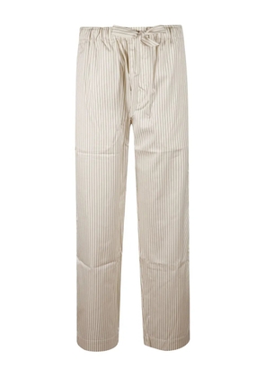 TEKLA striped pyjama bottoms - Neutrals