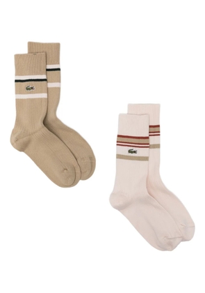 Lacoste striped socks (set of two) - Neutrals