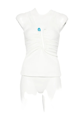 Christopher Esber crystal-embellished tank top - White