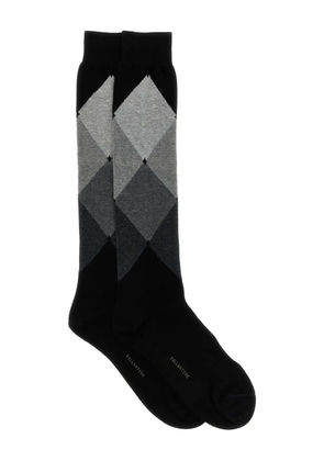 Ballantyne diamond-patterned socks - Black