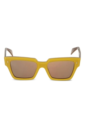 Kador Fashion rectangle-frame sunglasses - Yellow