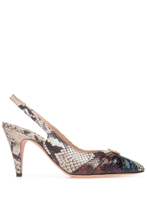 Bally snakeskin-effect leather pumps - Neutrals