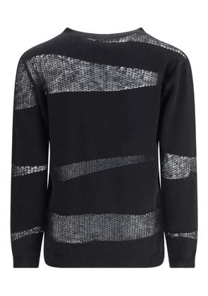 Fabiana Filippi mesh-inserts sweater - Black