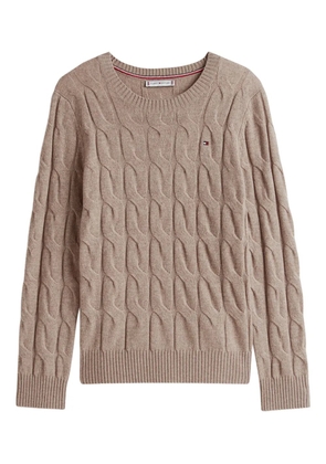 Tommy Hilfiger cable-knit sweater - Neutrals