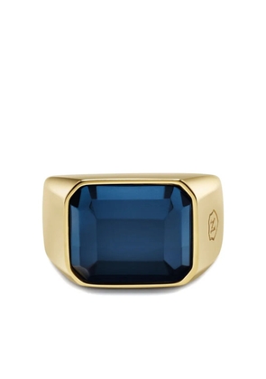 Nialaya Jewelry zircon signet ring - Gold
