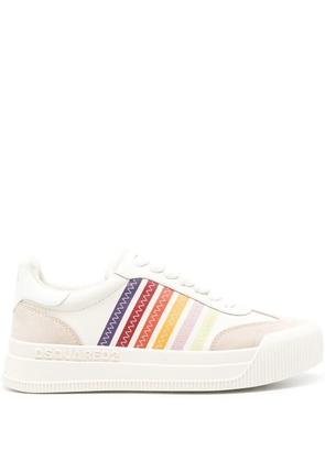 DSQUARED2 New Jersey leather sneakers - Neutrals