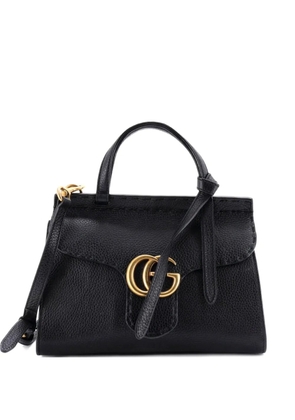 Gucci Pre-Owned GG Marmont Top Handle Bag Leather Mini satchel - Black