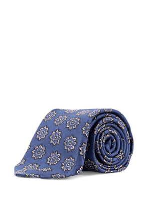 Kiton silk tie - Blue