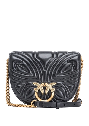 PINKO Love leather crossbody bag - Black
