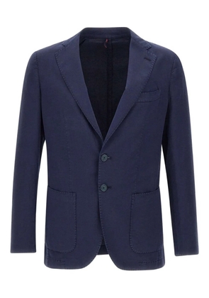 Santaniello lapel-collar two-button blazer - Blue
