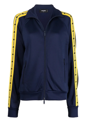 DSQUARED2 logo tape track jacket - Blue