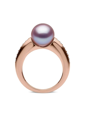 Yoko London O by Yoko diamond and pearl ring - Pink