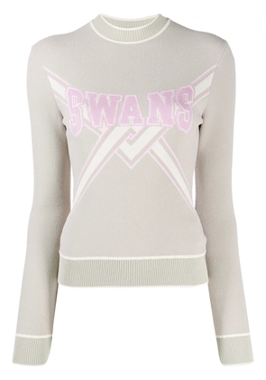 Off-White Swans knitted sweater - Neutrals