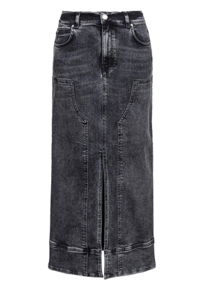 PINKO Gregoriana denim midi skirt - Black