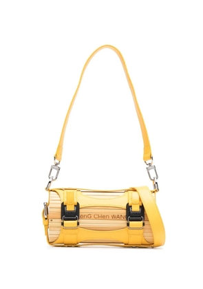 Feng Chen Wang bamboo-panel crossbody bag - Yellow