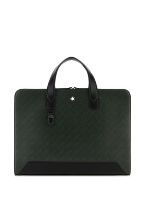Montblanc printed leather briefcase - Green