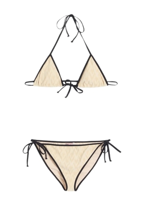 Valentino Garavani Toute La V jacquard bikini - White