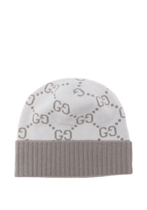 Gucci GG-pattern beanie hat - Grey