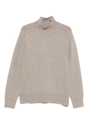 Soft Goat turtleneck sweater - Neutrals