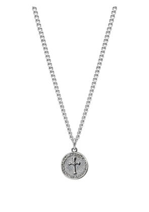 Nialaya Jewelry Sacred Shield medallion necklace - Silver