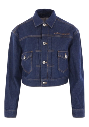 Vivienne Westwood Marlene cropped denim jacket - Blue
