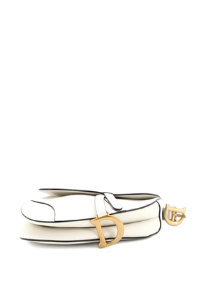 Christian Dior Pre-Owned Saddle Handbag Leather Medium shoulder bag - White