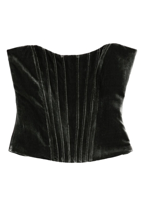 Raquel Diniz velvet corset - Grey