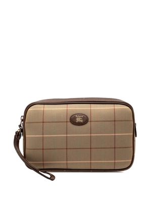 Burberry Pre-Owned 20th Century Vintage Check Canvas clutch bag - Brown