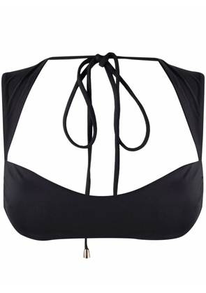 La Reveche Maria open-back bikini top - Black